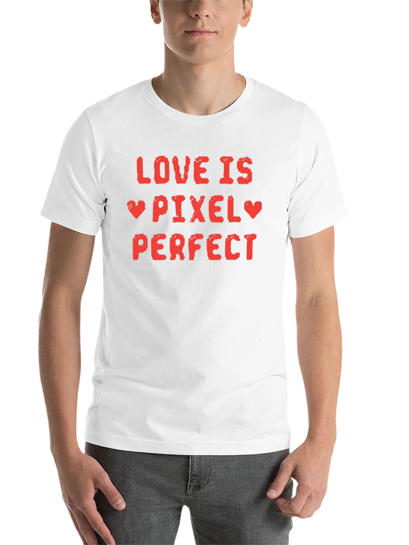 Black Love Is Pixel Perfect Graphic T-Shirt view 14
