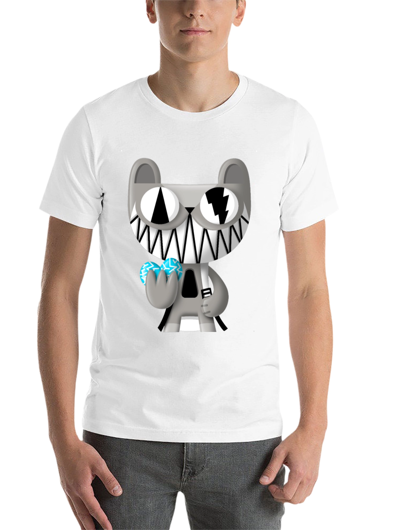 Black Cartoon Character Graphic T-Shirt view 14