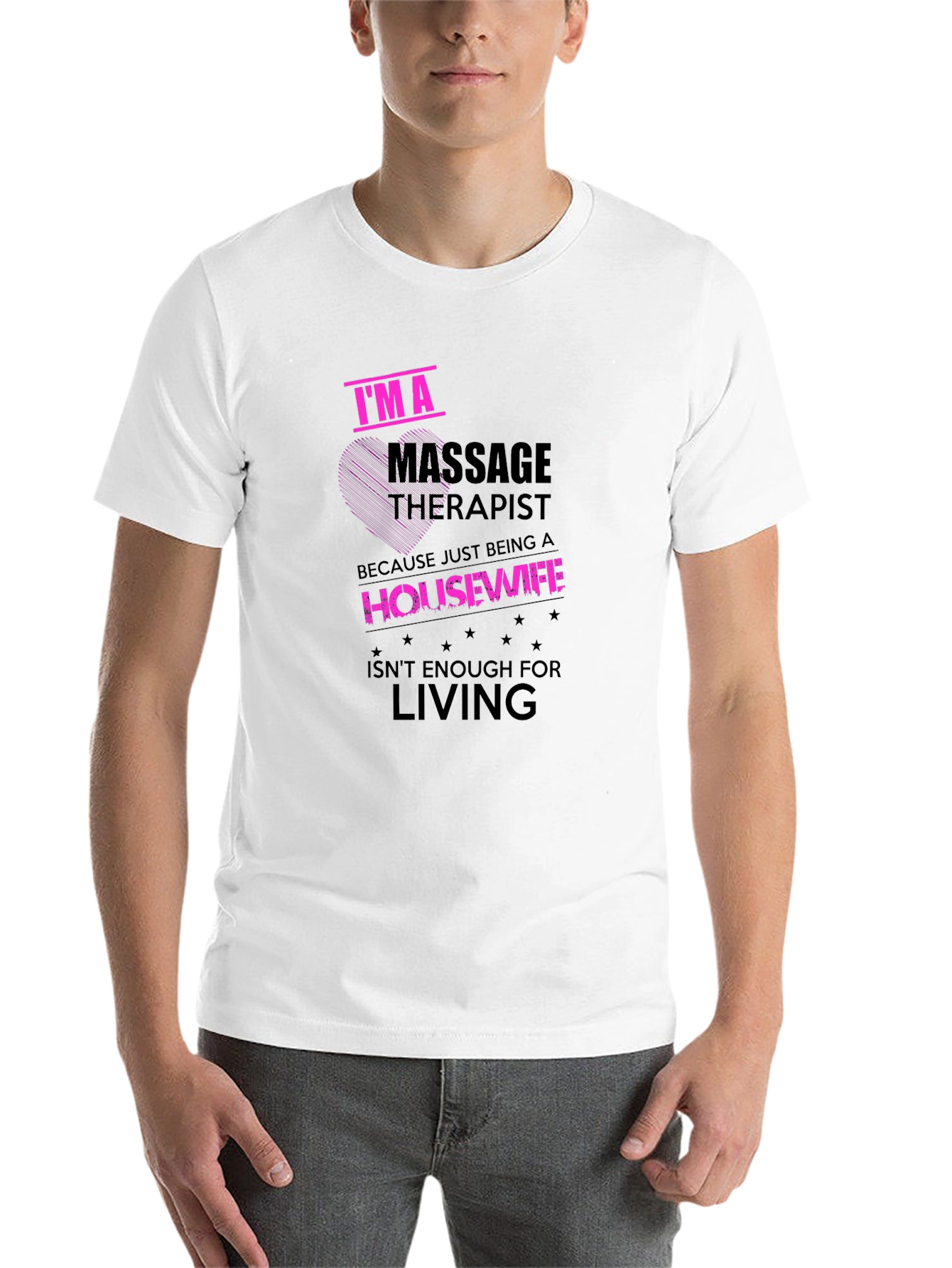 Black Massage Therapist Funny Graphic T-Shirt view 14