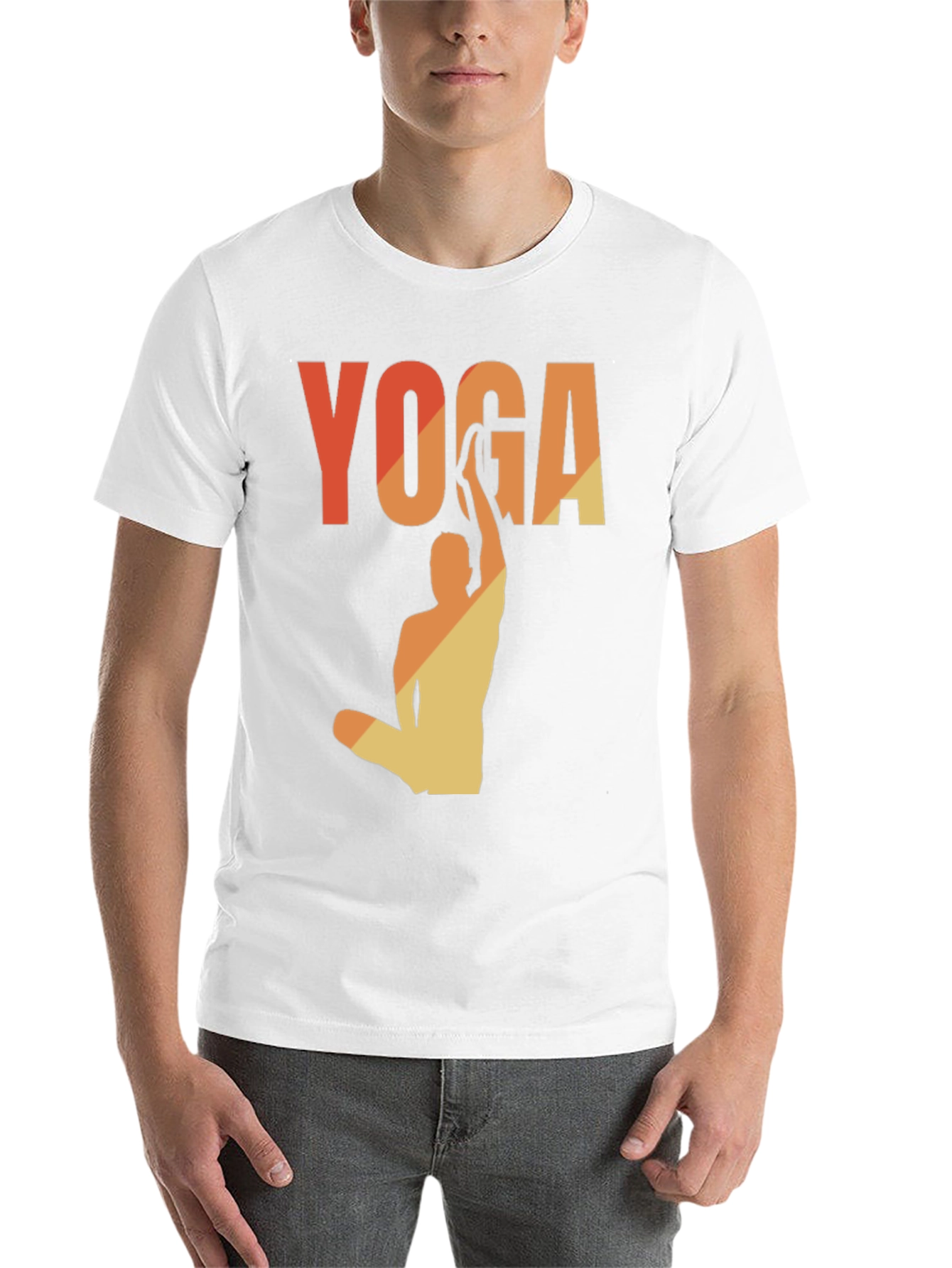Black Yoga Pose Graphic Tee - Relaxed Fit view 14
