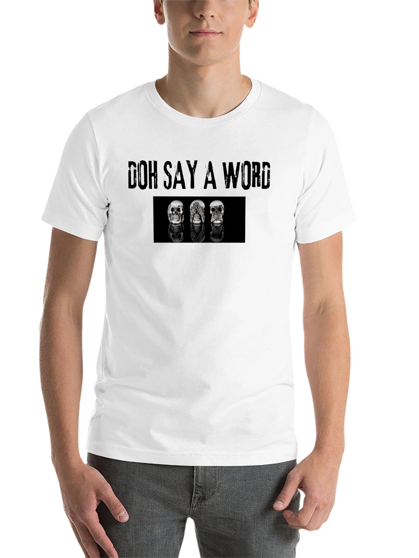 Black Doh Say A Word Graphic Tee view 14