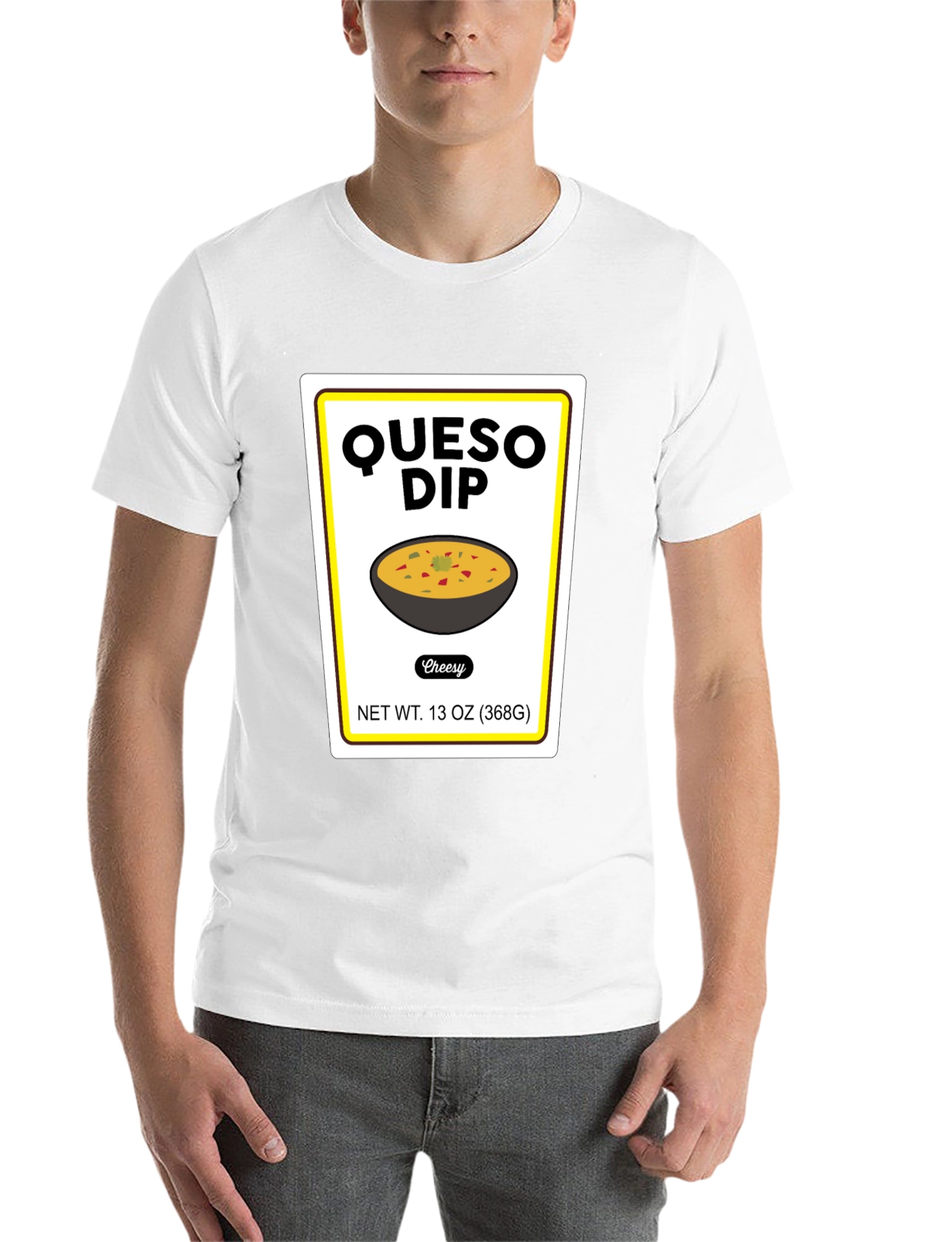 Black Queso Dip T-Shirt - Humorous Foodie Tee view 14