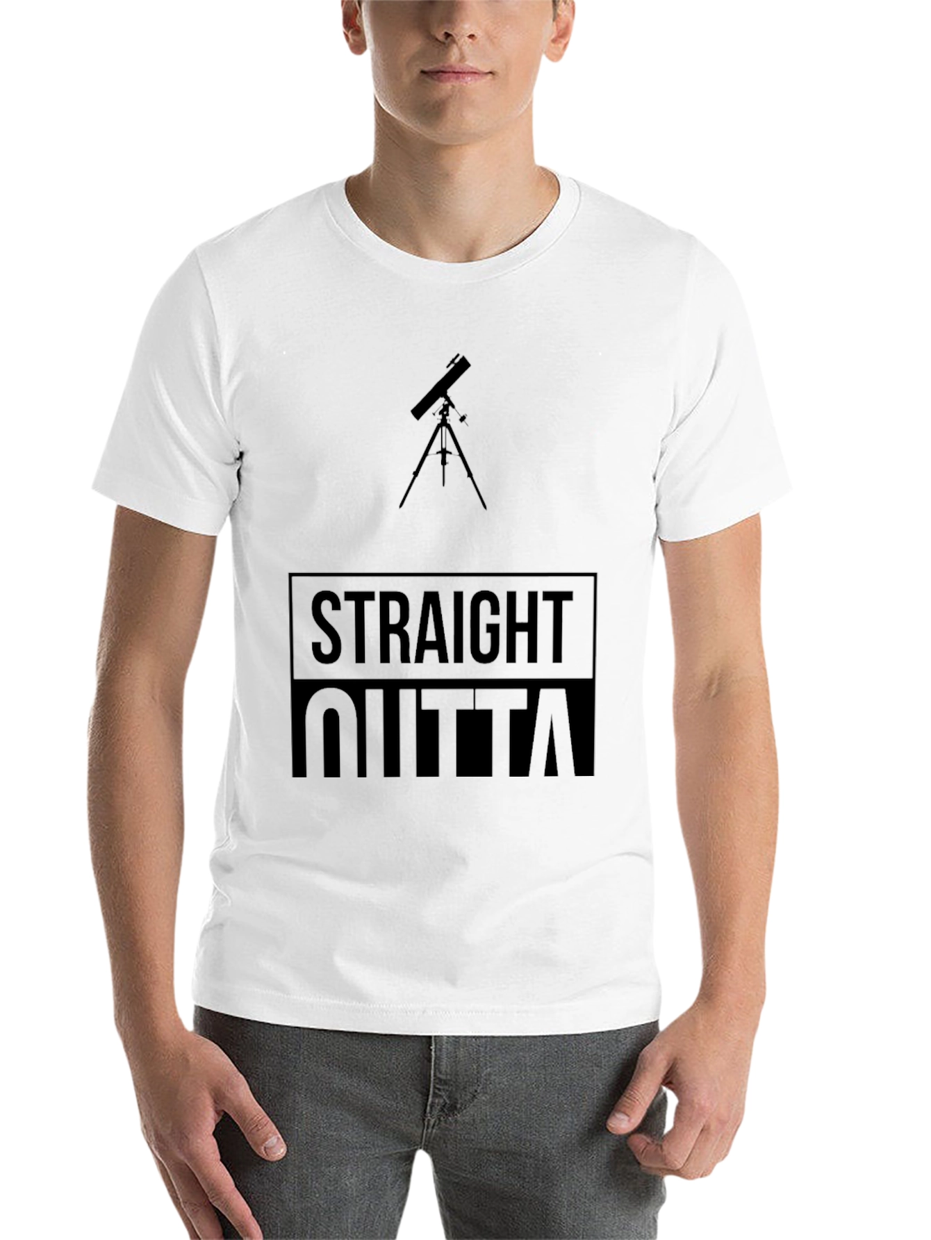 Straight Outta Space Black Tee - 14