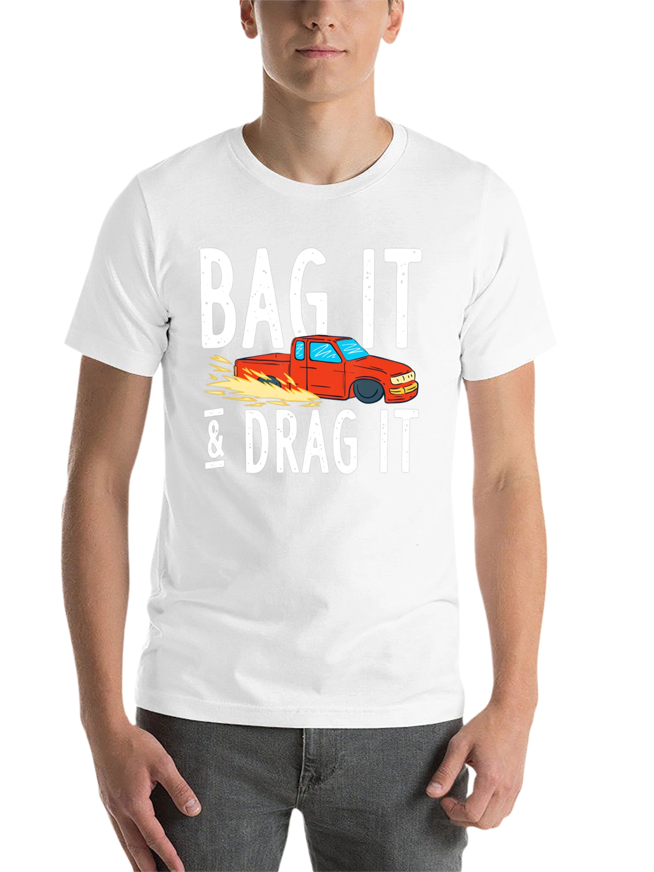 Black Bag It & Drag It Car Enthusiast Tee view 14