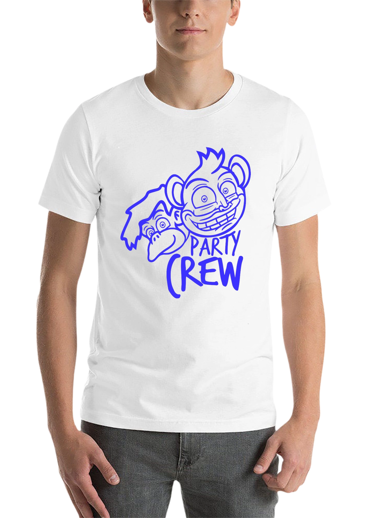 Black Monkey Party Crew Graphic Tee - Black view 14