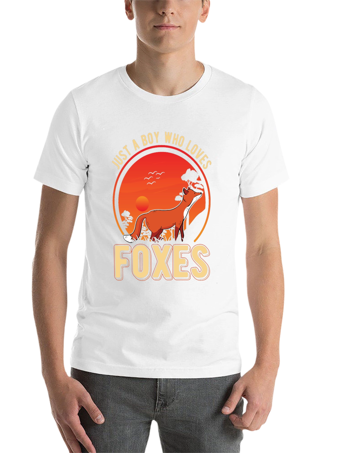 Black Boy Who Loves Foxes Graphic Tee view 14