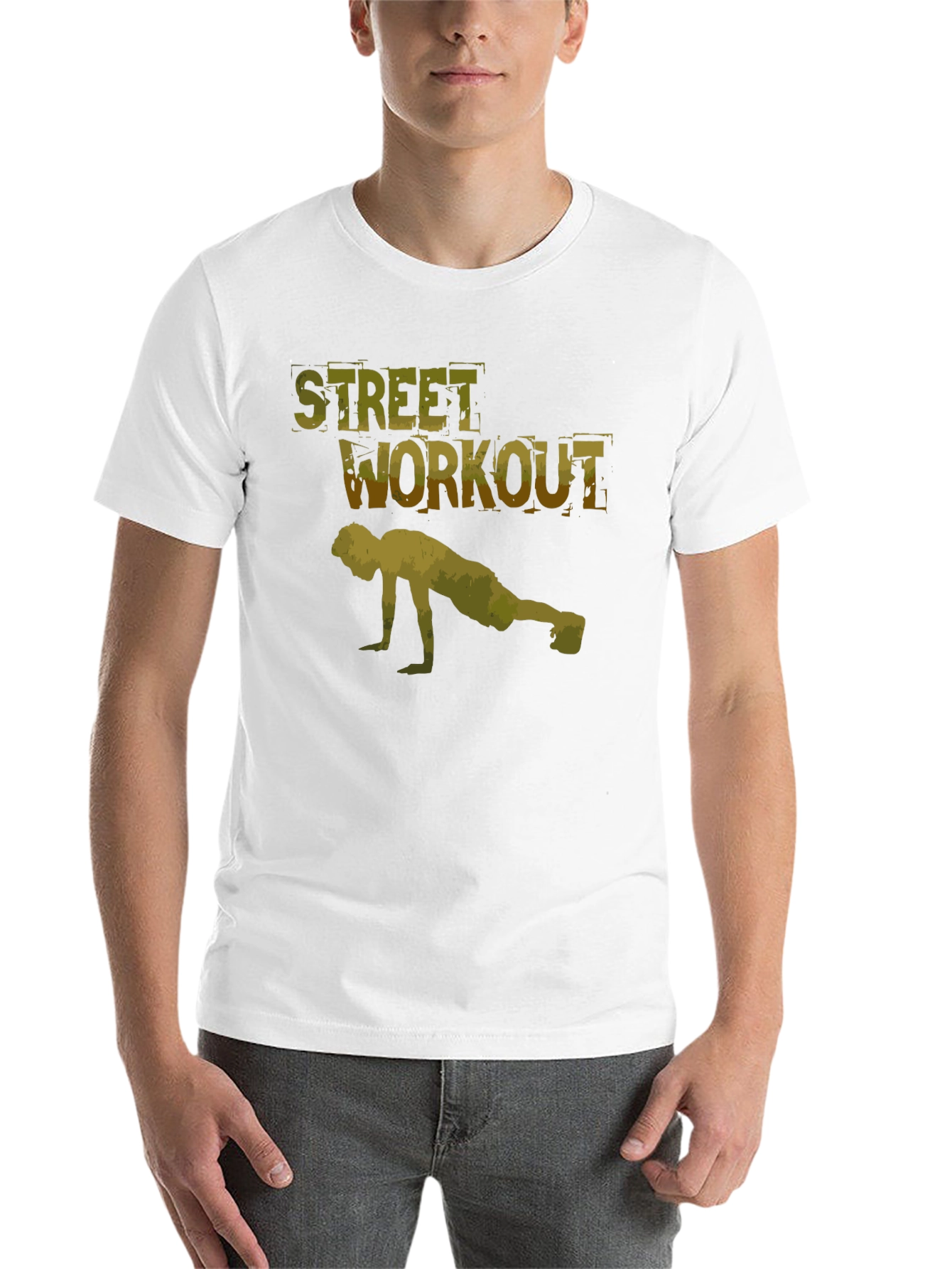 Black Street Workout Black T-Shirt for Men view 14