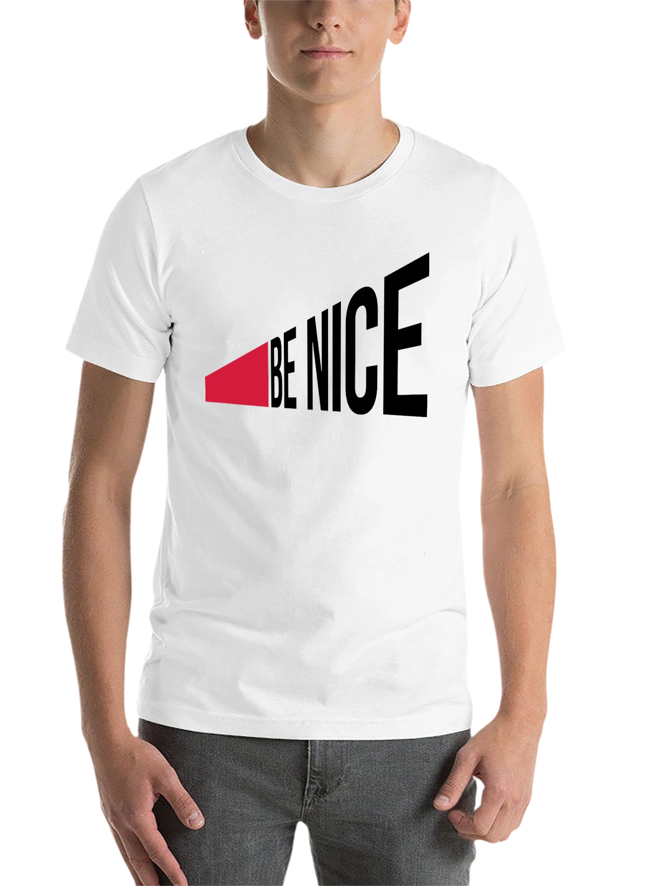 Black Be Nice Graphic Tee - Stylish Statement Shirt view 14