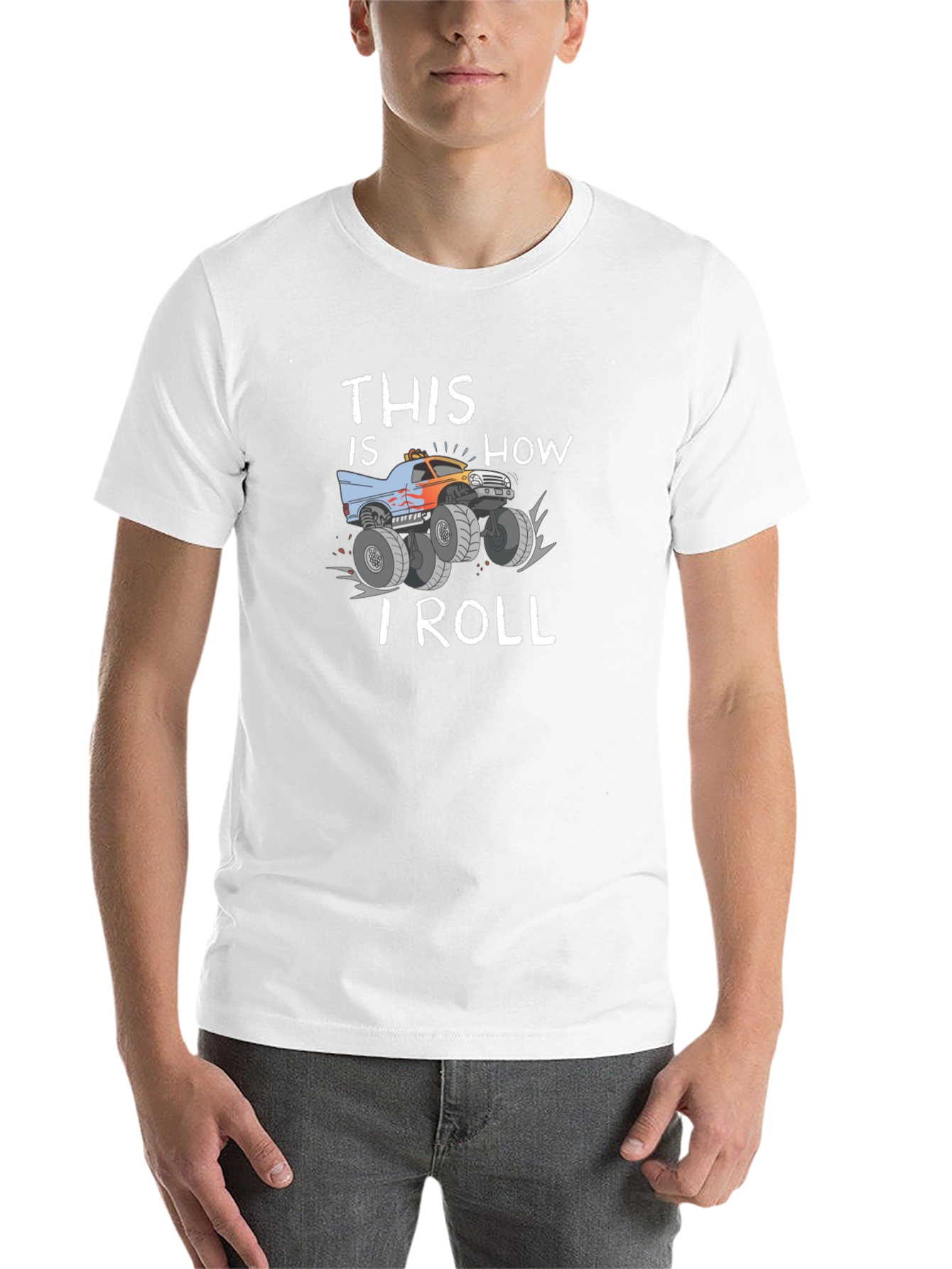 Black This Is How I Roll Monster Truck T-Shirt view 14