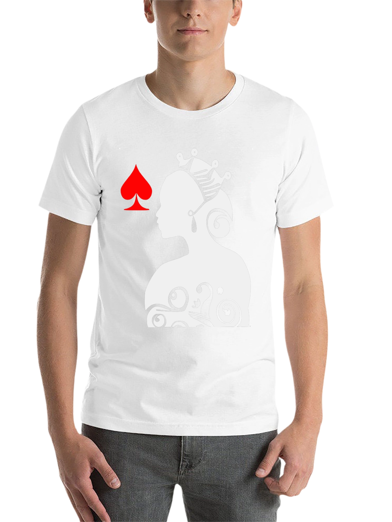 Queen of Spades Graphic Tee - Black - 14