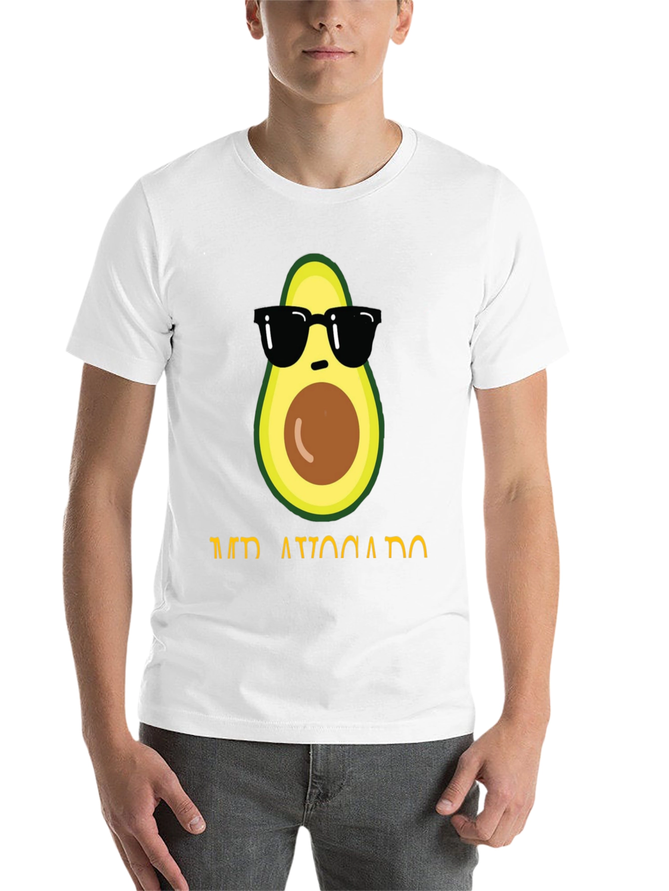 Black Cool Avocado Graphic T-Shirt view 14