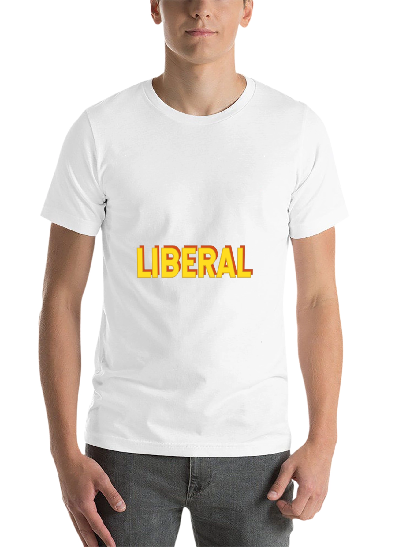 Black Liberal Graphic Print T-Shirt - Black view 14
