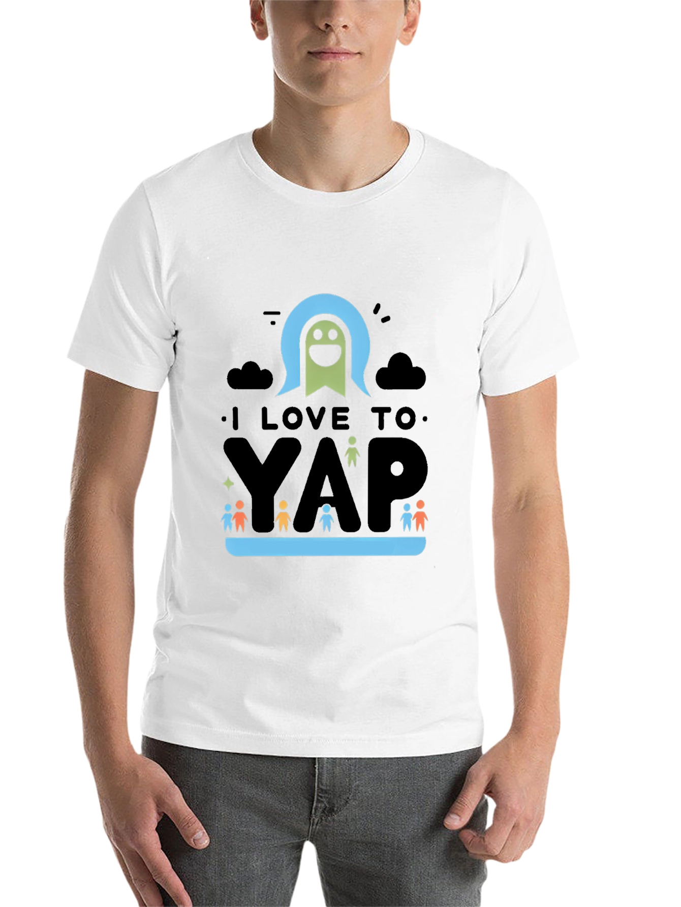 Black I Love To Yap T-Shirt view 14