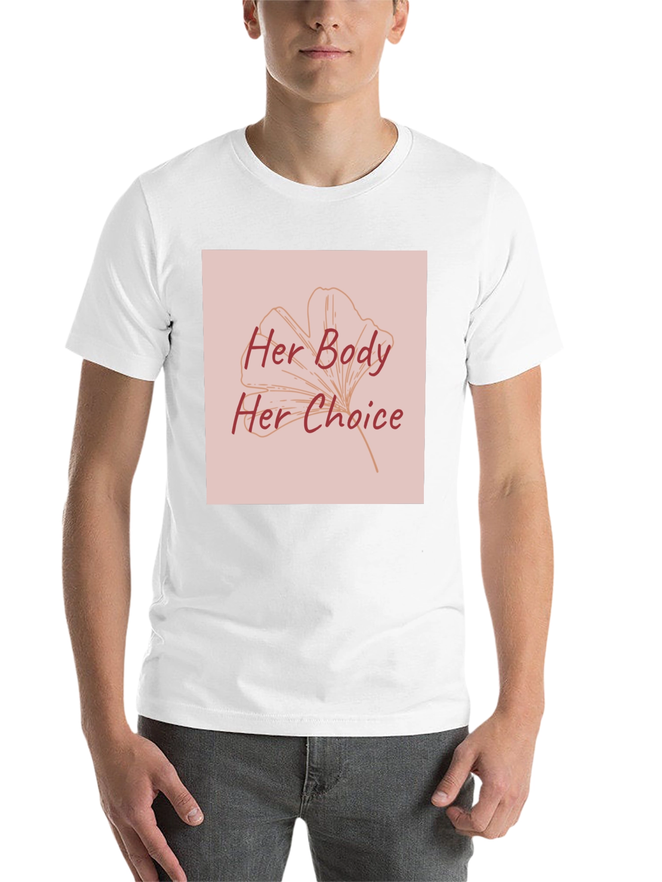 Black Her Body Her Choice Graphic Tee - Pro Choice T-Shirt view 14
