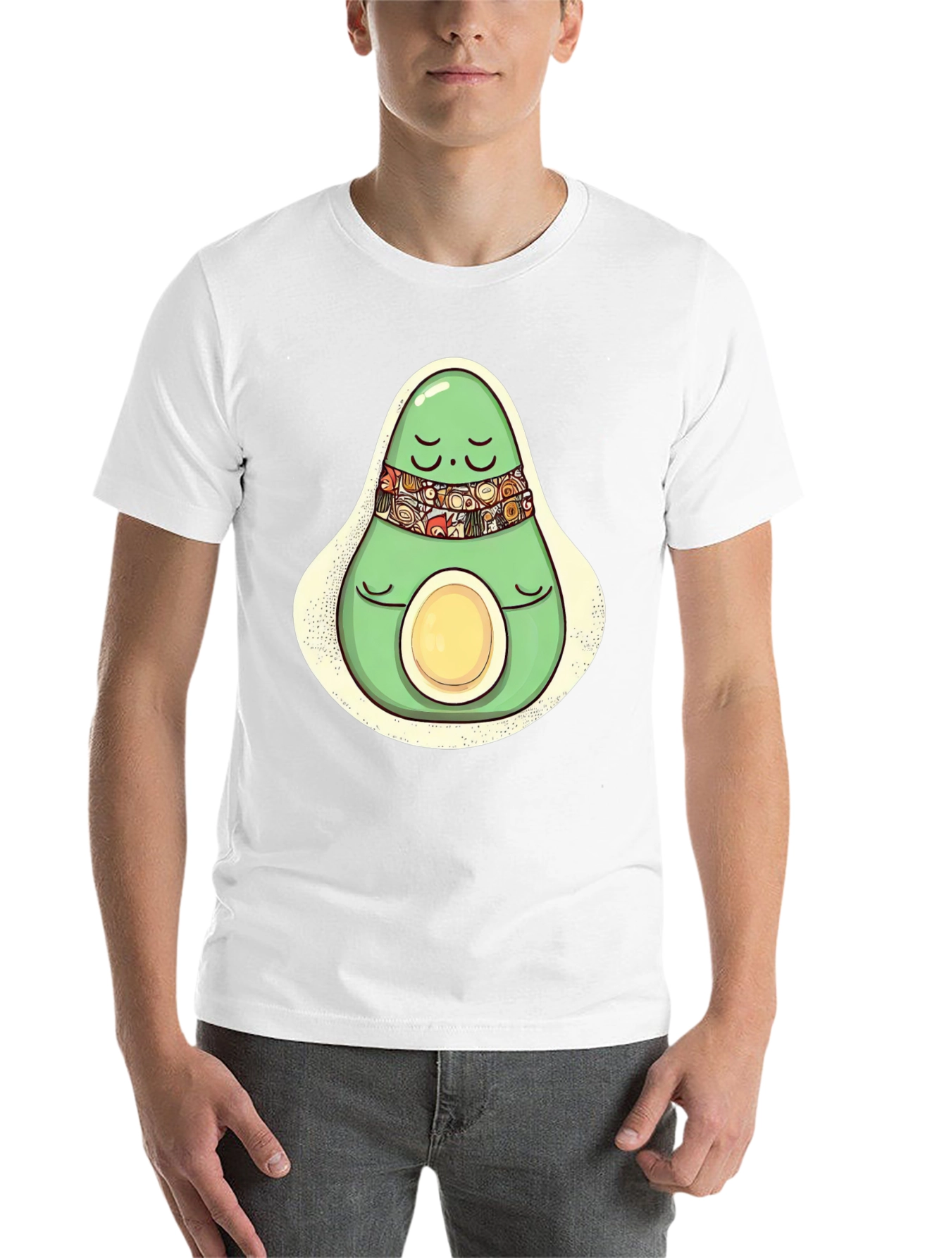 Black Relaxed Avocado Graphic T-Shirt view 14