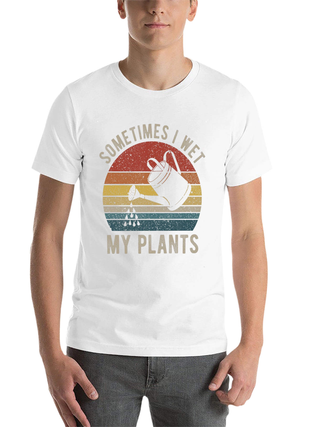 Black Sometimes I Wet My Plants Graphic Tee view 14