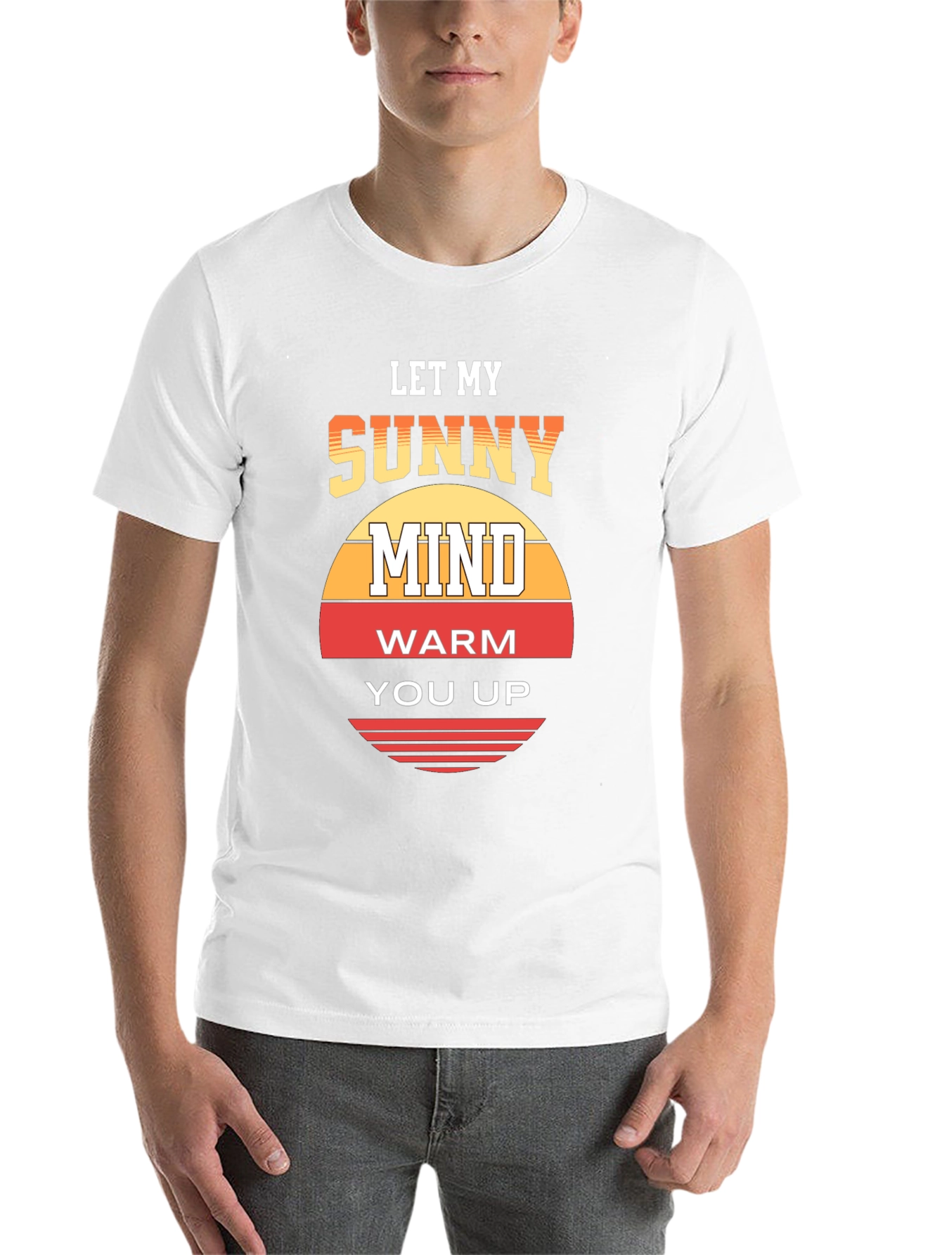 Black Sunny Mind Graphic Tee - Let My Mind Warm You Up view 14