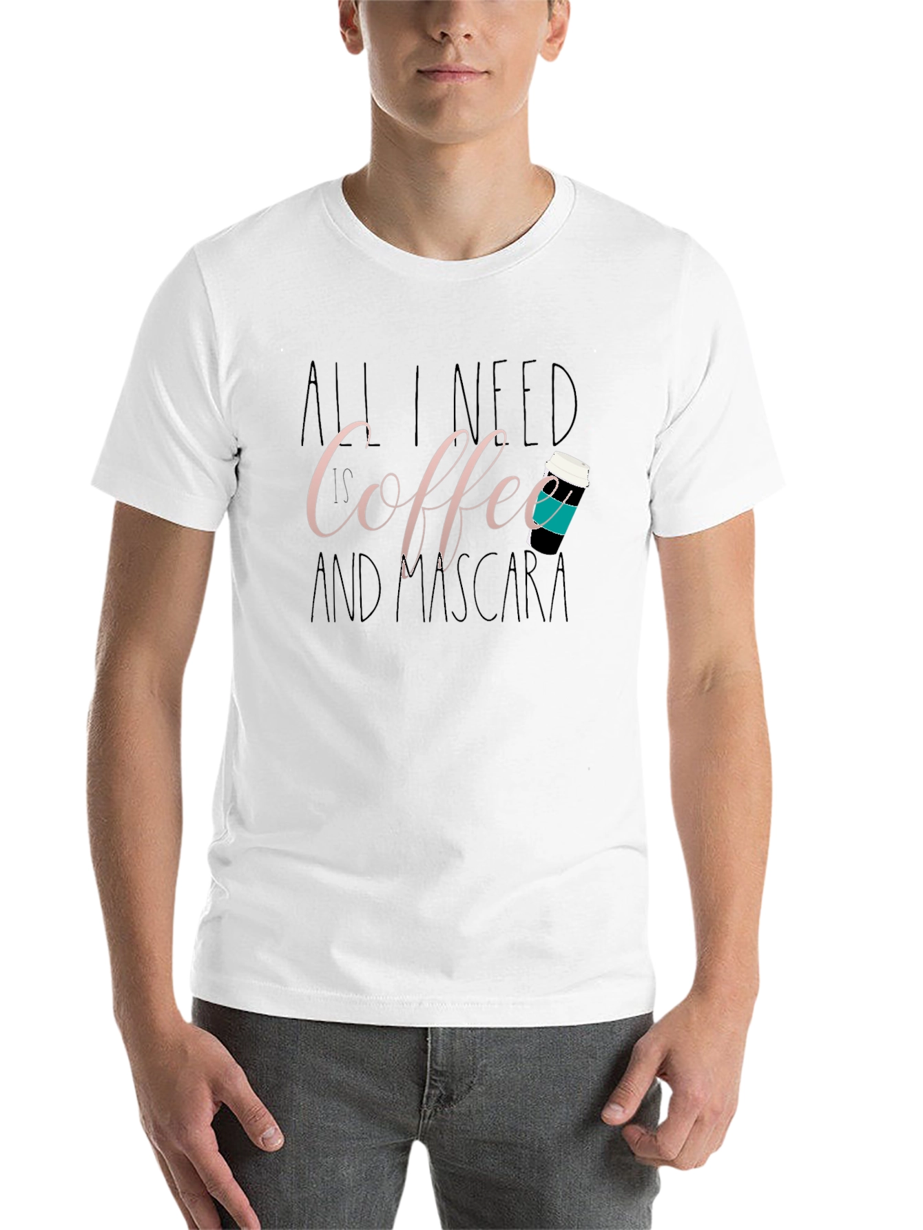 Black Coffee and Mascara Graphic T-Shirt - Unisex view 14