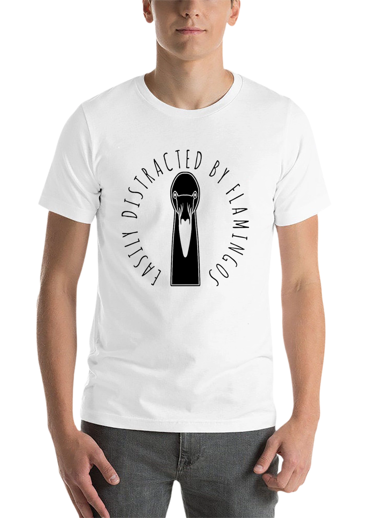 Easily Distracted by Flamingos T-Shirt - 14