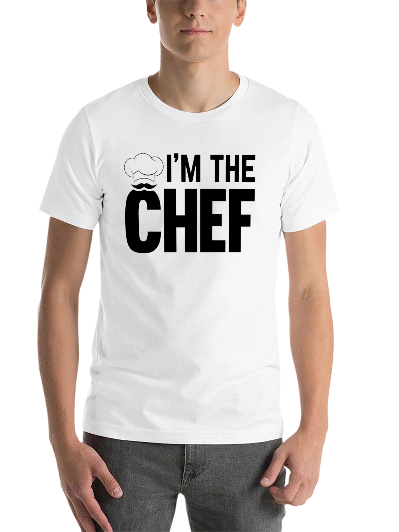 Black I'm the Chef T-Shirt, Funny Cook Tee view 14