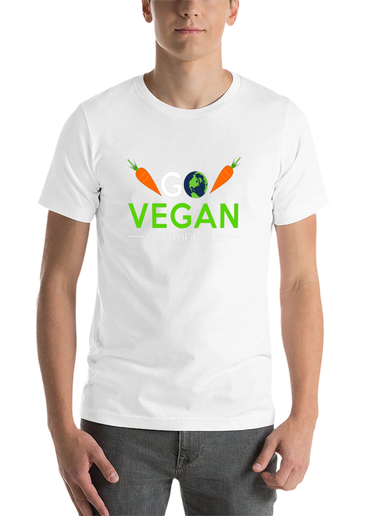 Go Vegan Save the Earth T-Shirt - 14