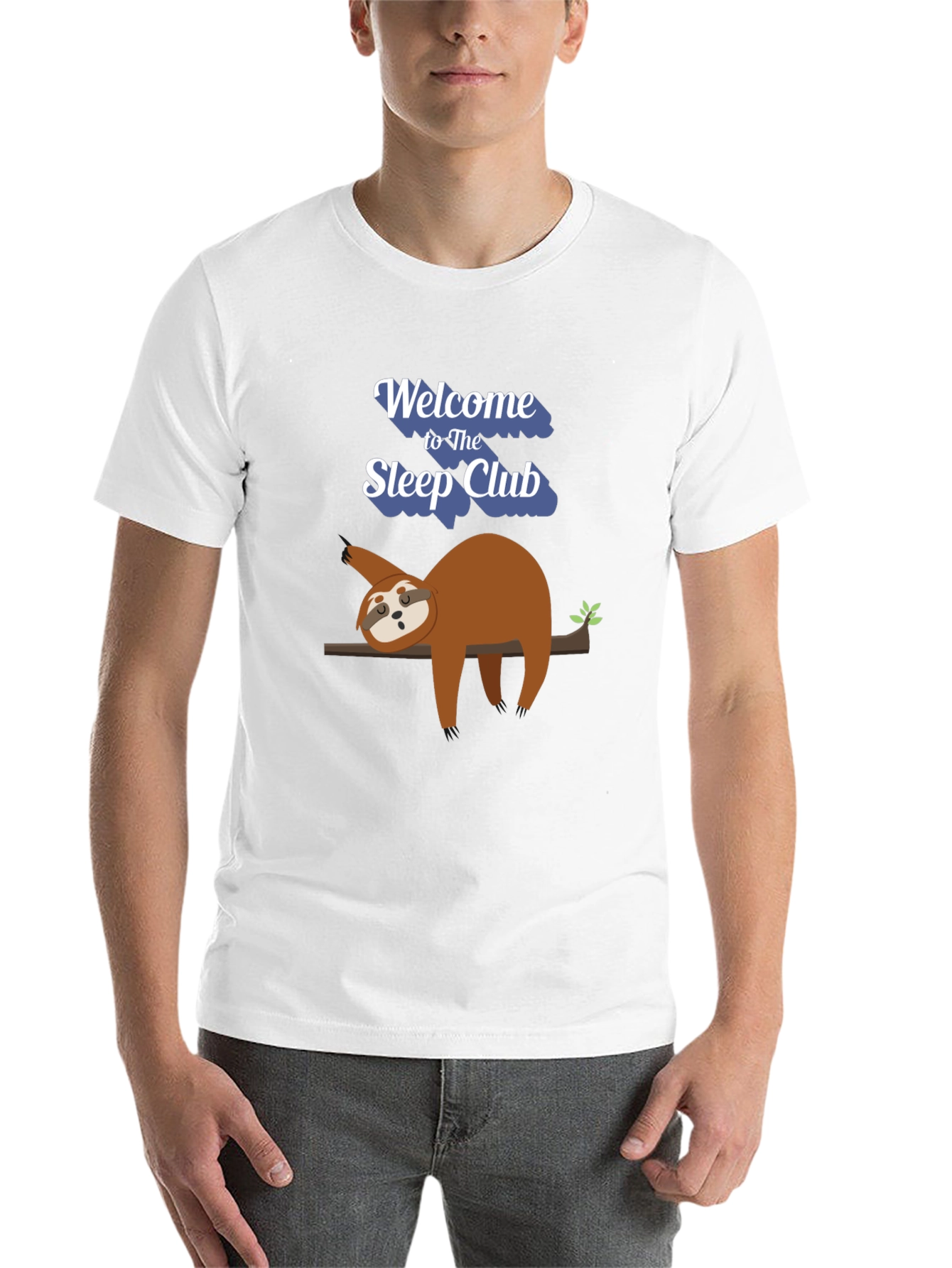 Black Sleep Club Sloth Graphic T-Shirt - Relaxed Fit view 14