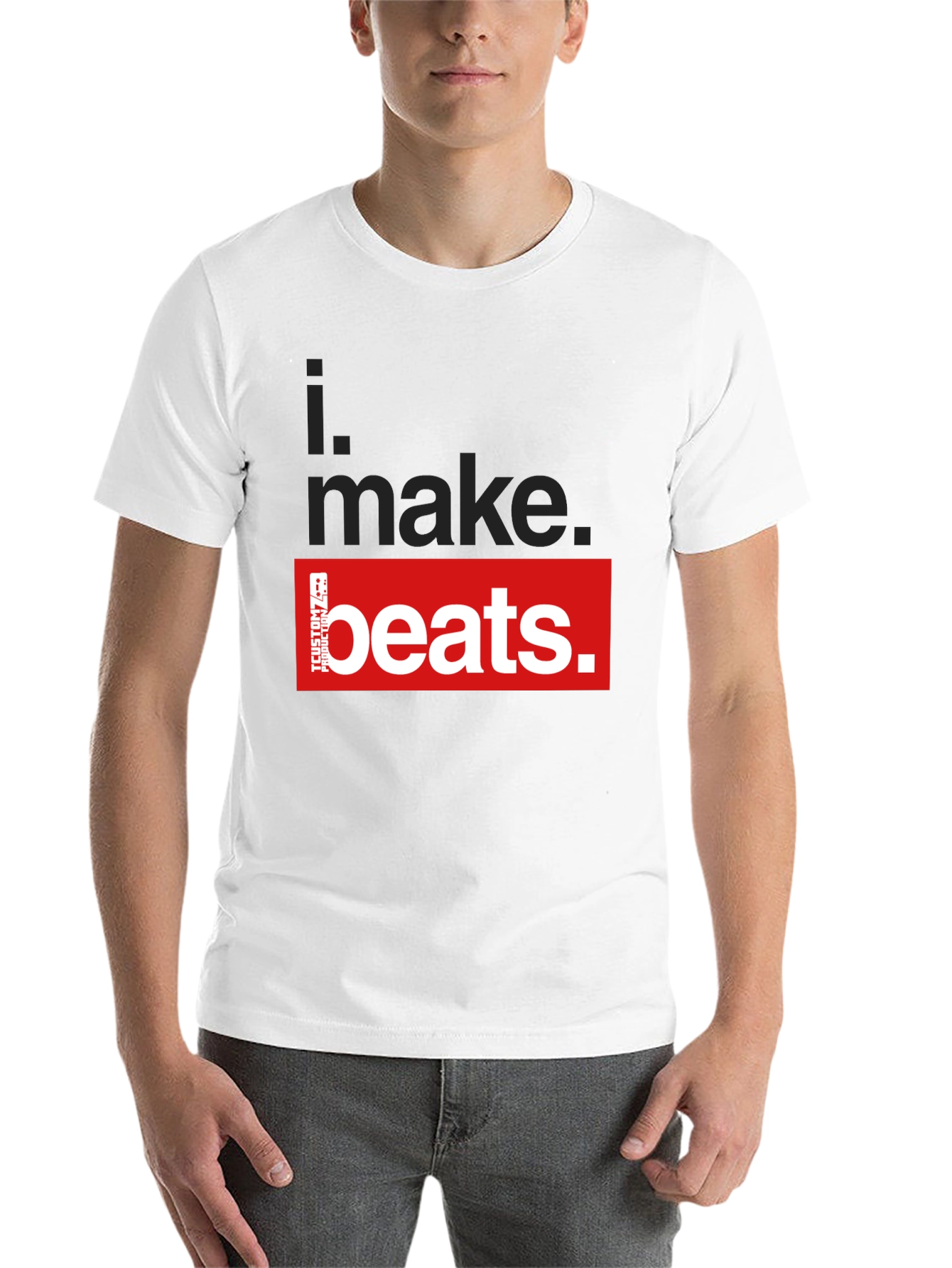 Black I Make Beats Graphic T-Shirt - Black view 14