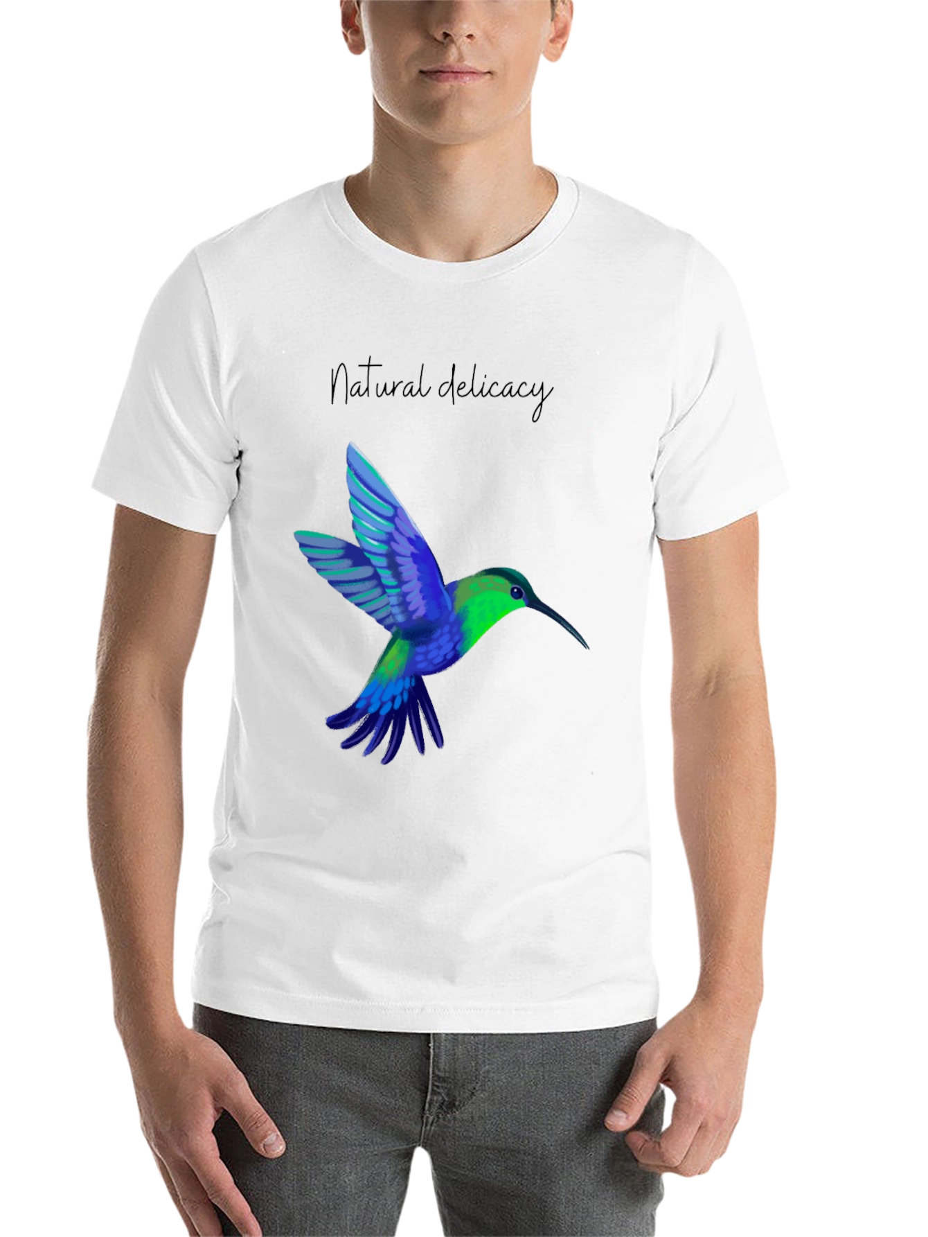 Black Hummingbird Graphic Tee - Natural Delicacy view 14