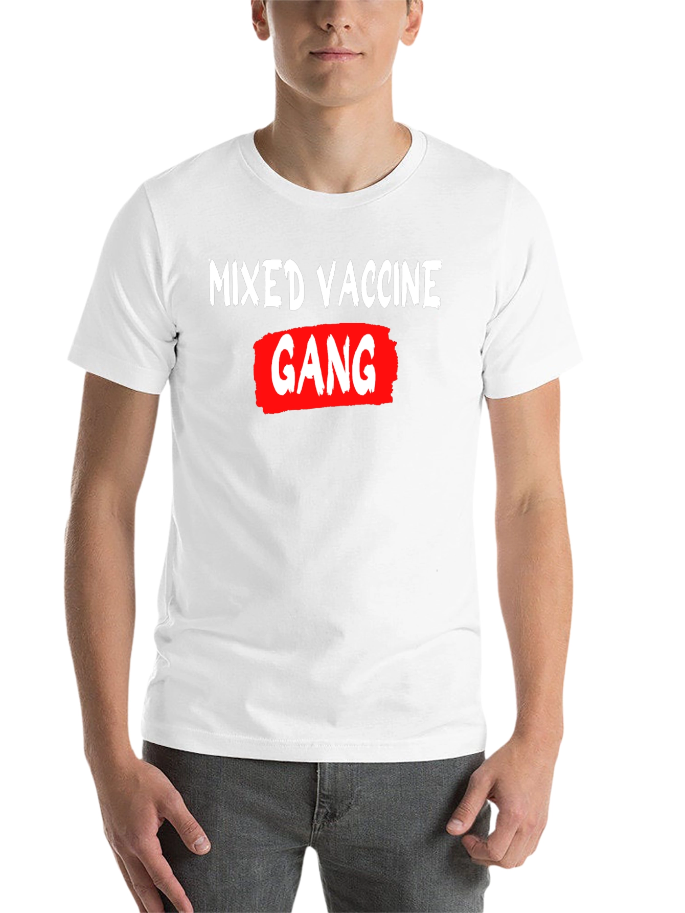 Black Mixed Vaccine Gang Graphic T-Shirt view 14