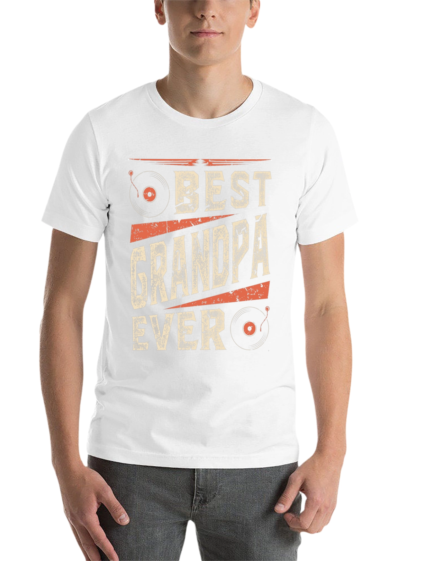 Black Best Grandpa Ever Graphic T-Shirt view 14