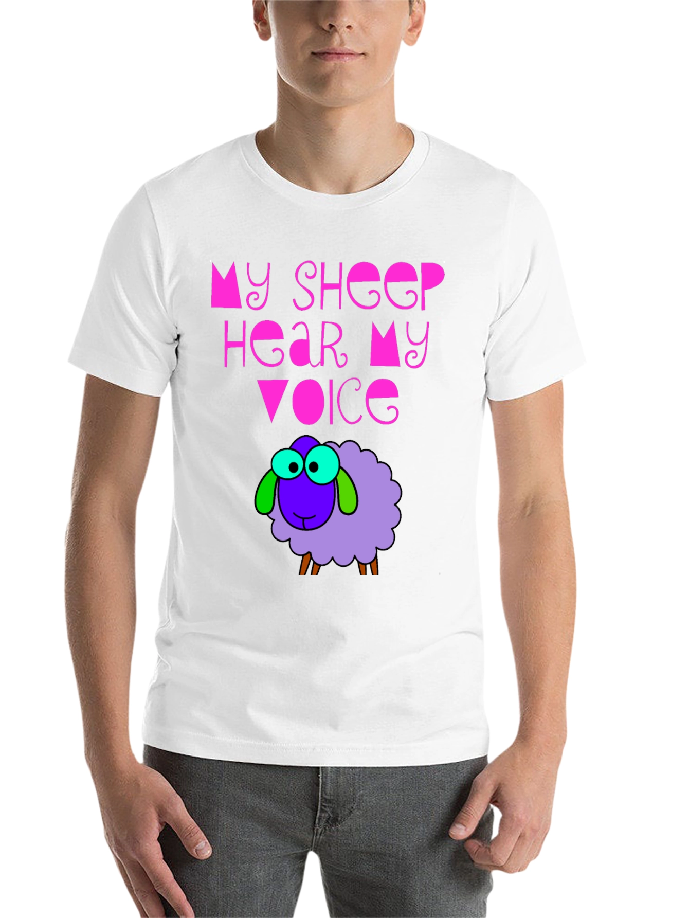 Black My Sheep Hear My Voice Graphic Tee view 14