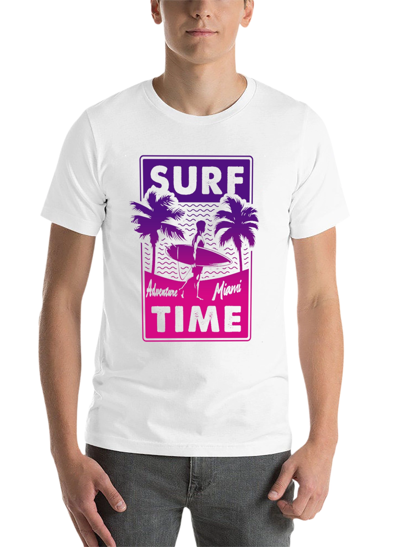Black Surf Time T-Shirt - Adventure in Miami view 14