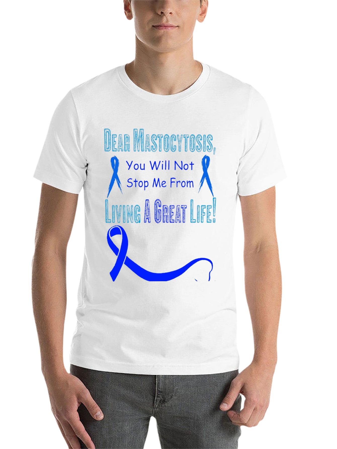 Black Mastocytosis Awareness T-Shirt view 14