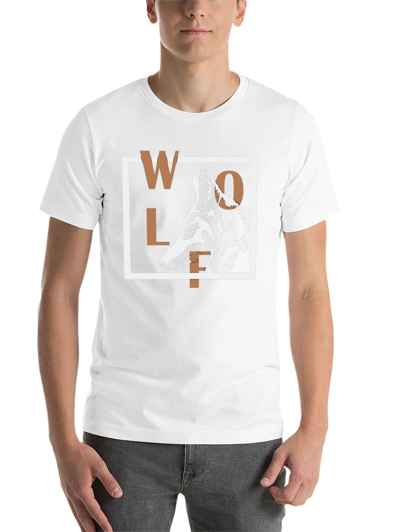 Black Wolf Graphic Print T-Shirt - Modern Urban Style view 14