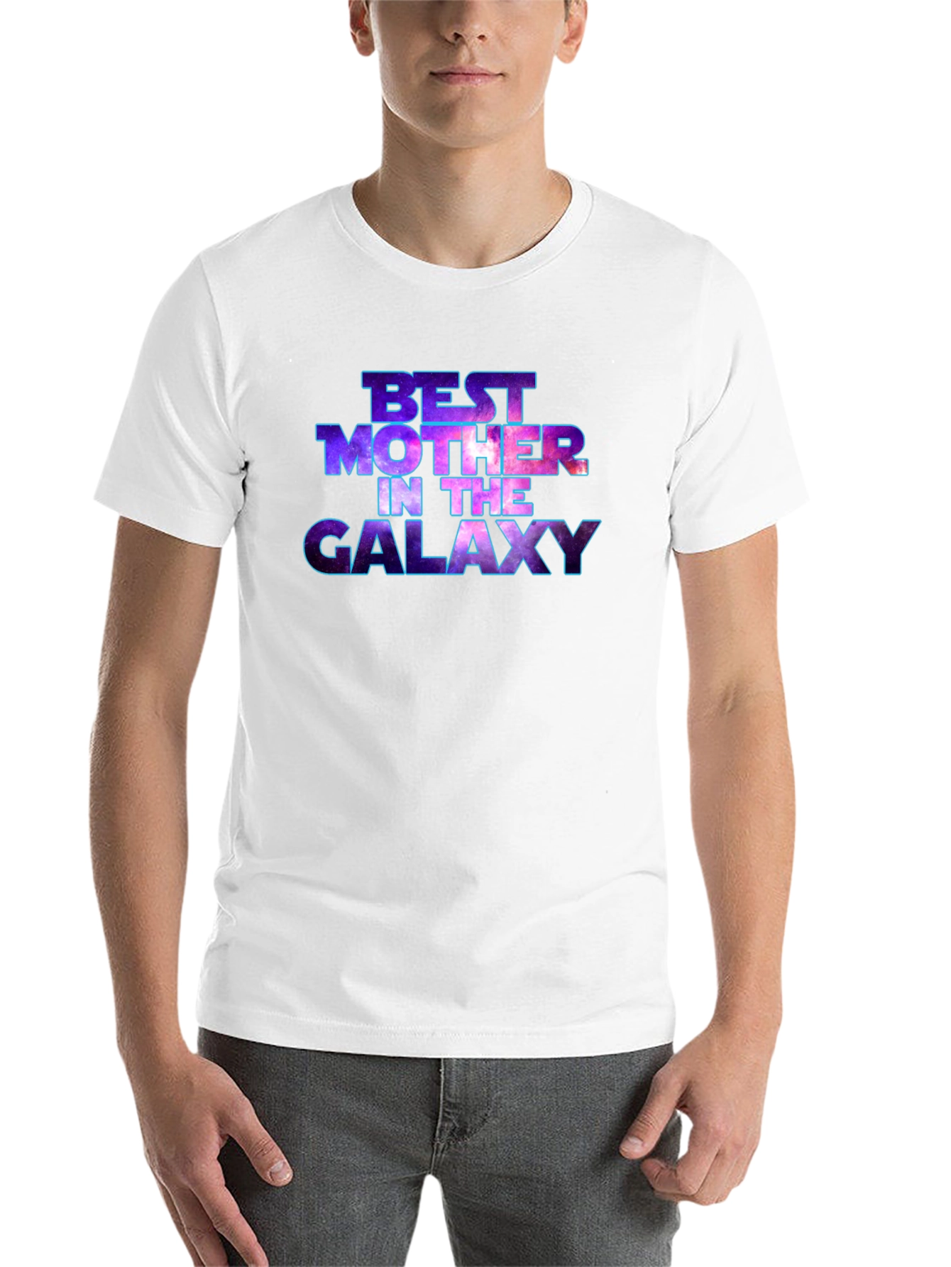 Black Best Mother in the Galaxy T-Shirt view 14