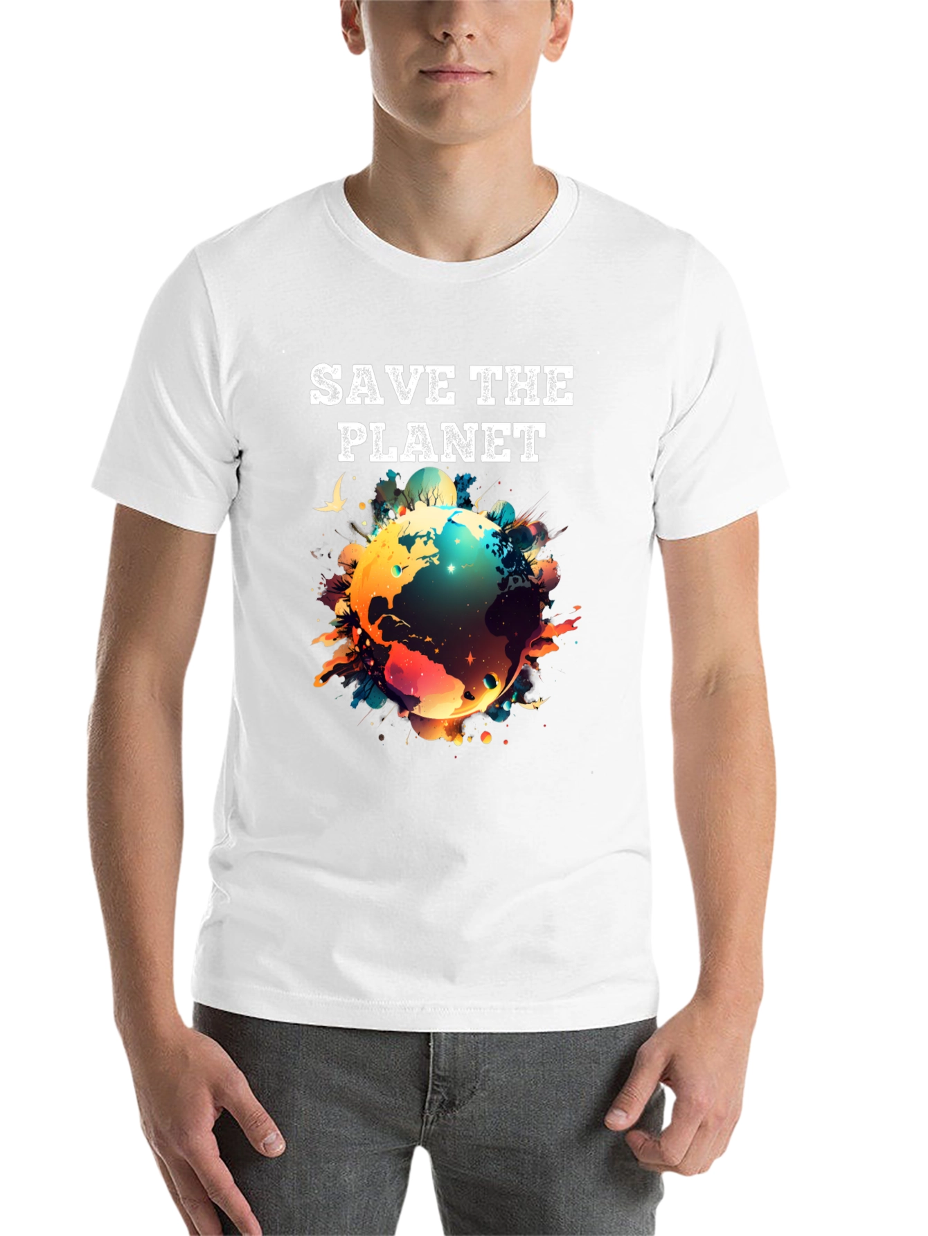 Save the Planet Graphic T-Shirt - Eco-Friendly Fashion - 14