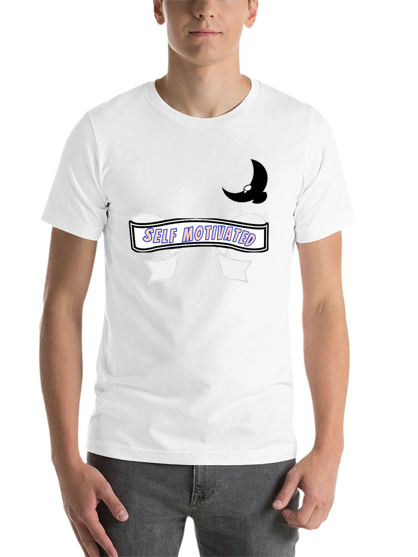 Black Self Motivated Black Graphic Tee view 14