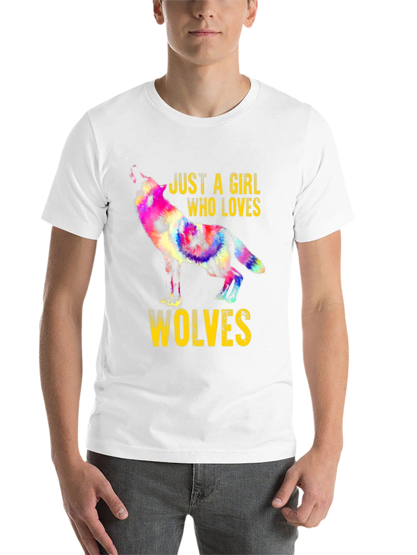 Black Girl Who Loves Wolves Graphic Tee view 14