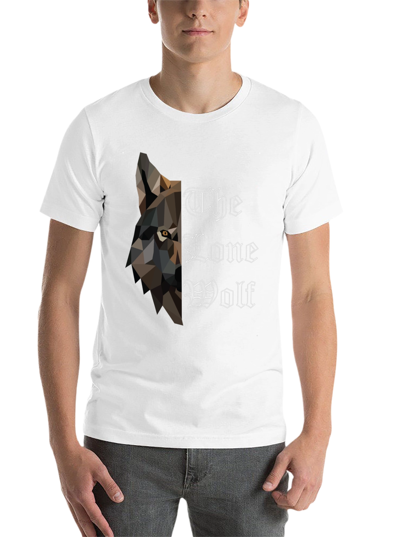 Black The Lone Wolf Graphic Print T-Shirt view 14