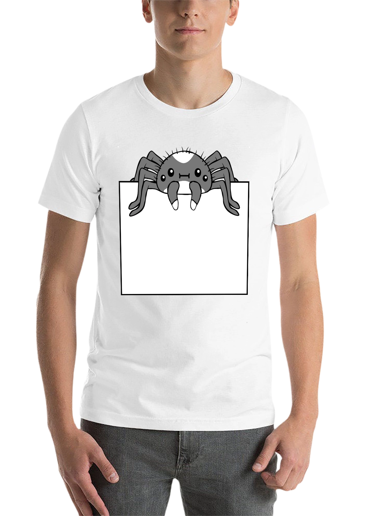 Black Spider Graphic Tee - Cute & Creepy Style view 14