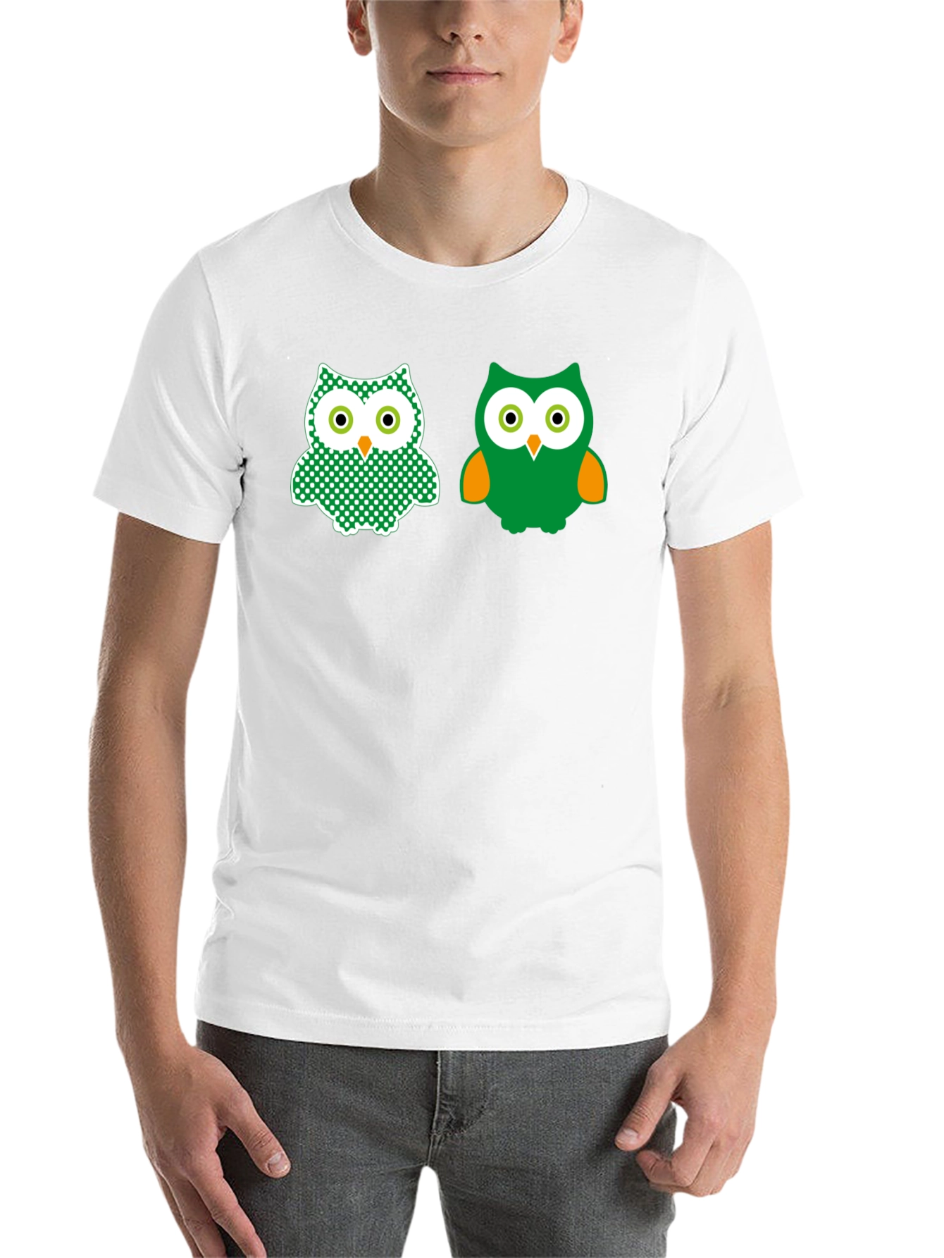 Black Cute Owl Graphic Tee - Stylish Black T-Shirt view 14