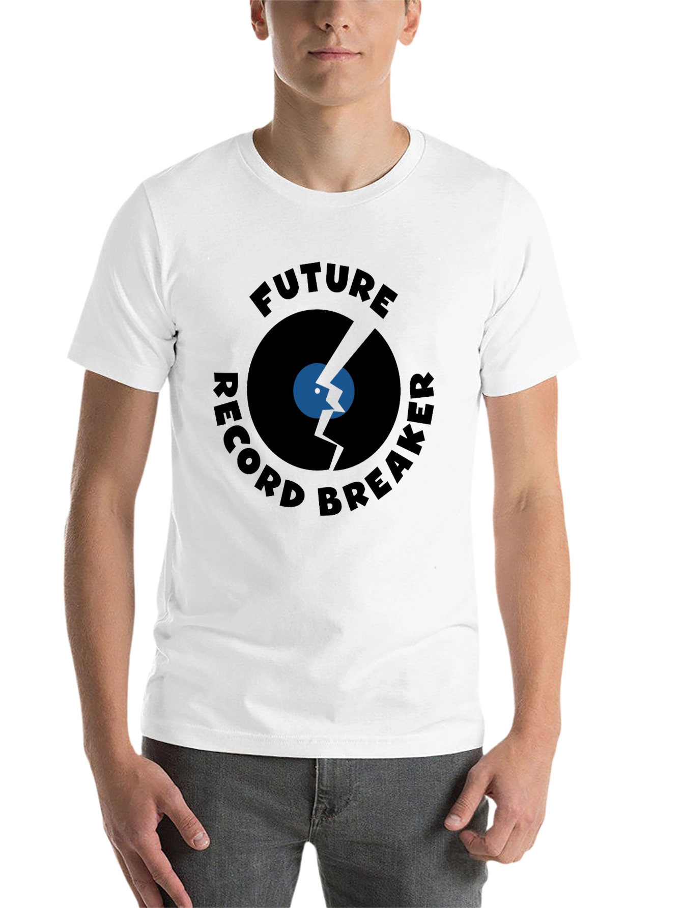 Black Future Record Breaker Black T-Shirt view 14
