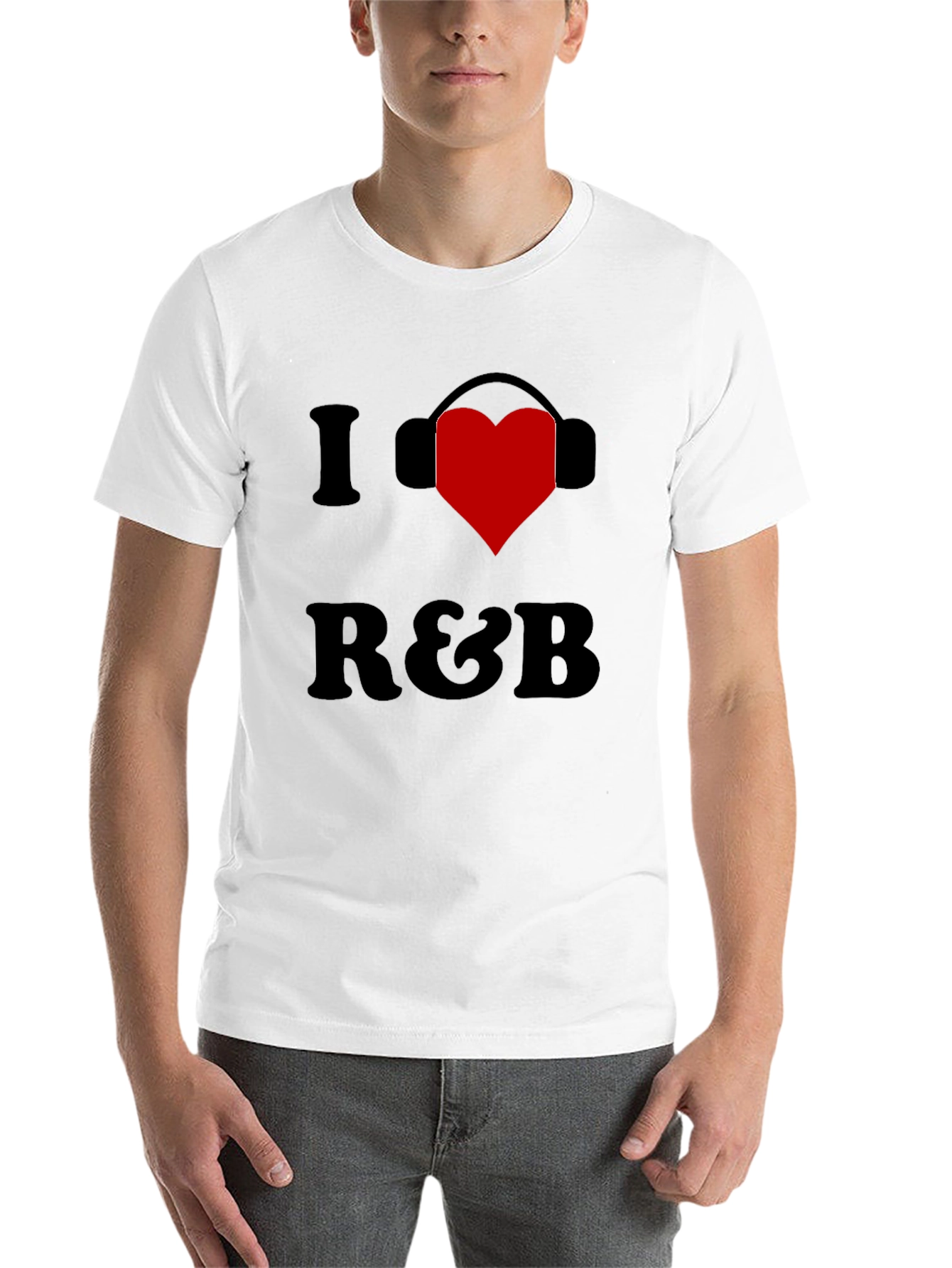 Black I Heart R&B Black Graphic Tee Shirt view 14