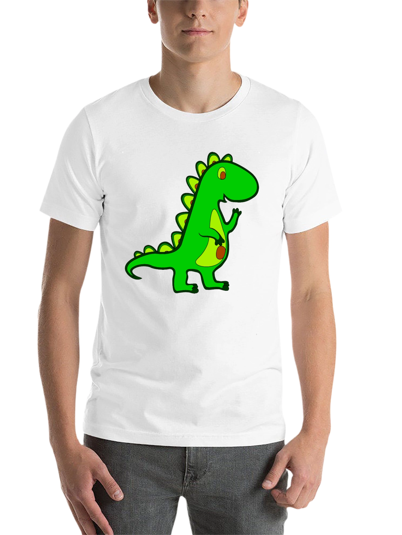 Black Dino Graphic Tee - Cool Cartoon Dinosaur T-Shirt view 14