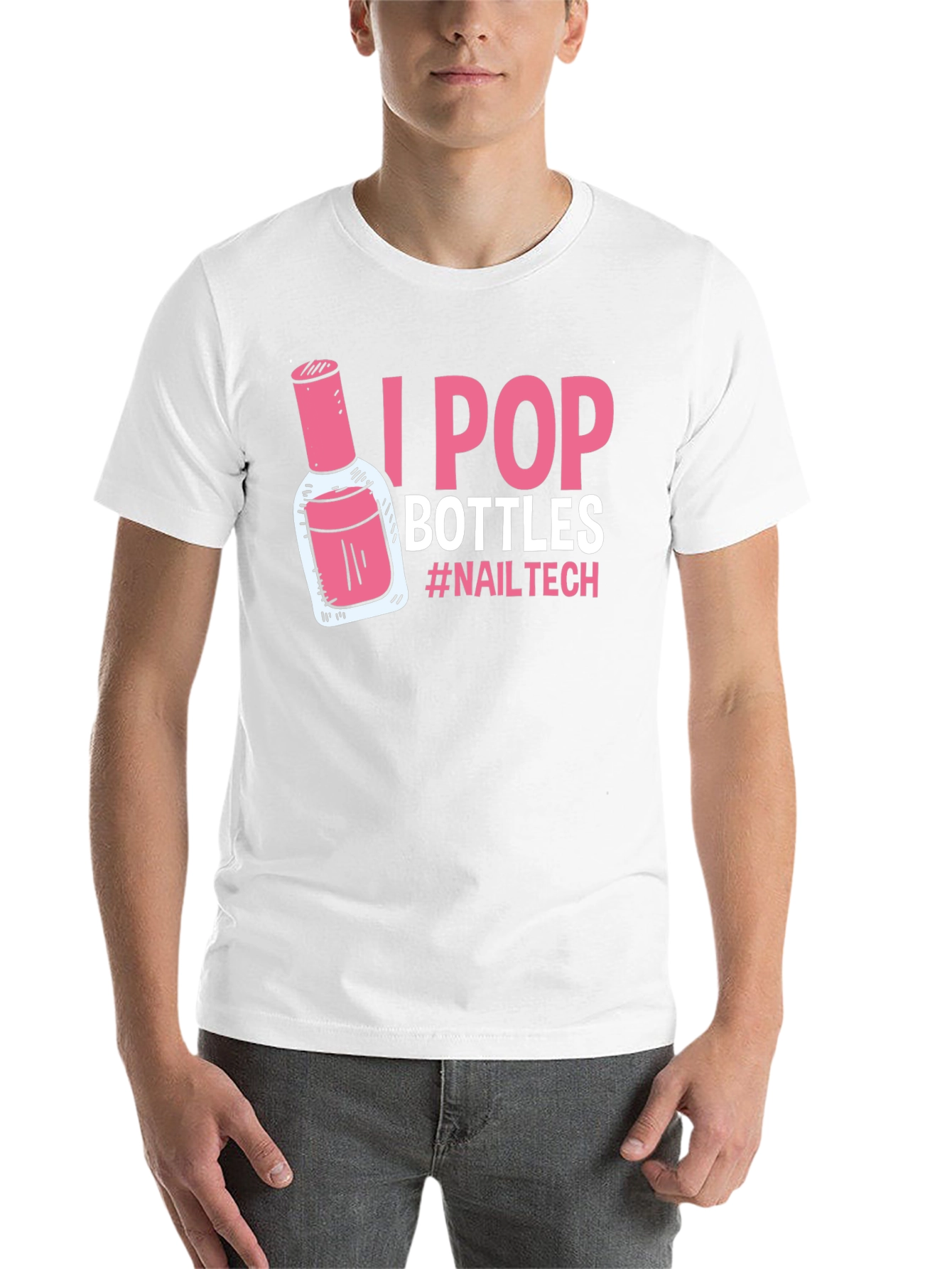 I Pop Bottles Nail Tech T-Shirt - 14
