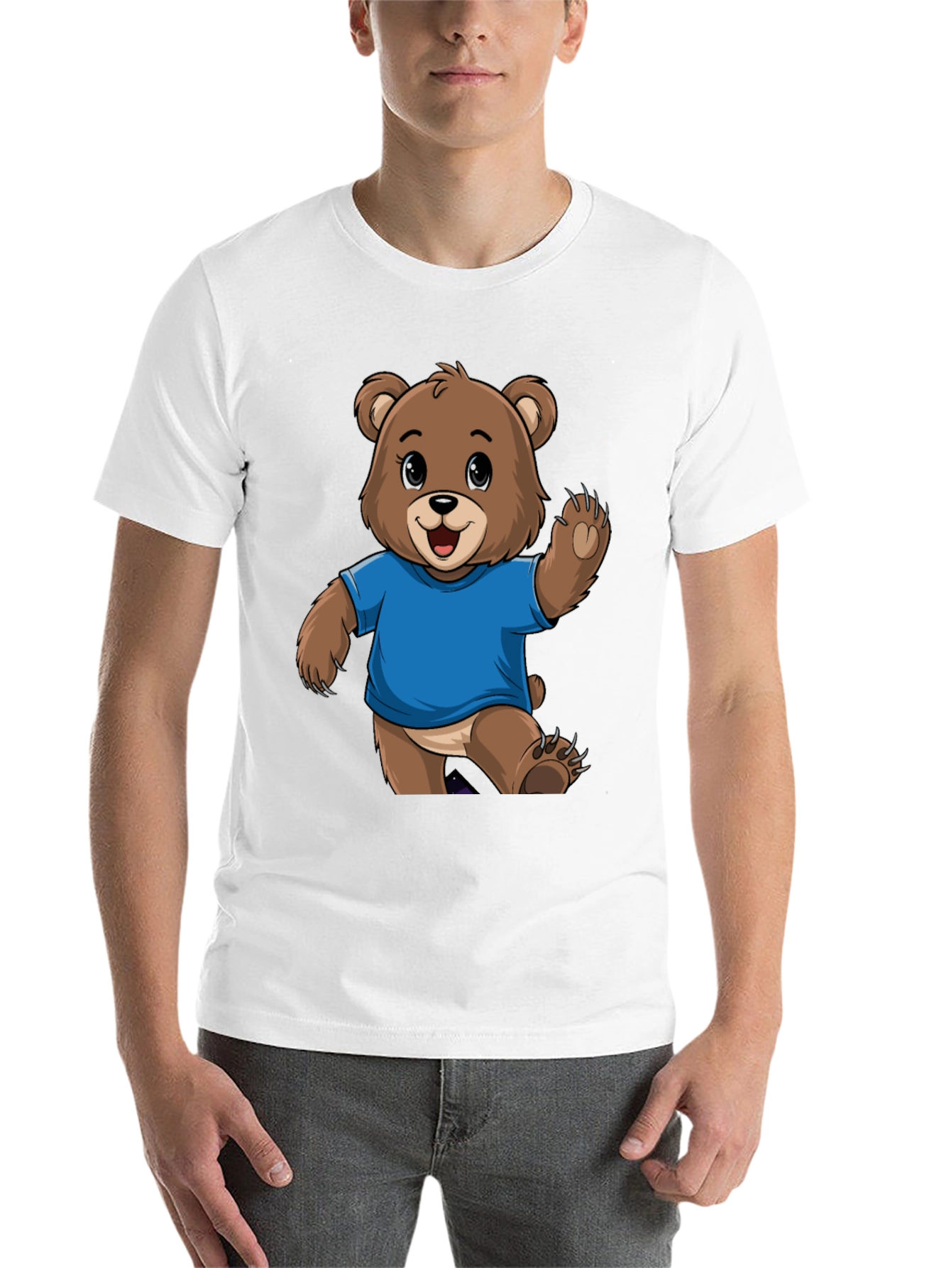 Black Cute Bear Graphic T-Shirt - Trendy Tee for Bear Lovers view 14