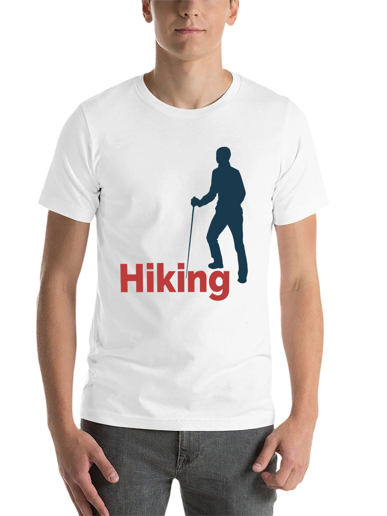 Black Hiking T-Shirt - Black Cotton Blend view 14