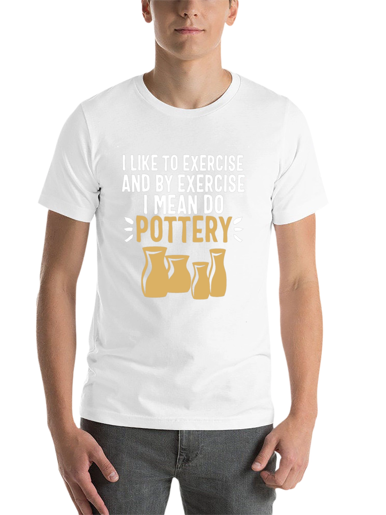 Black Pottery Exercise Graphic Tee - Black view 14