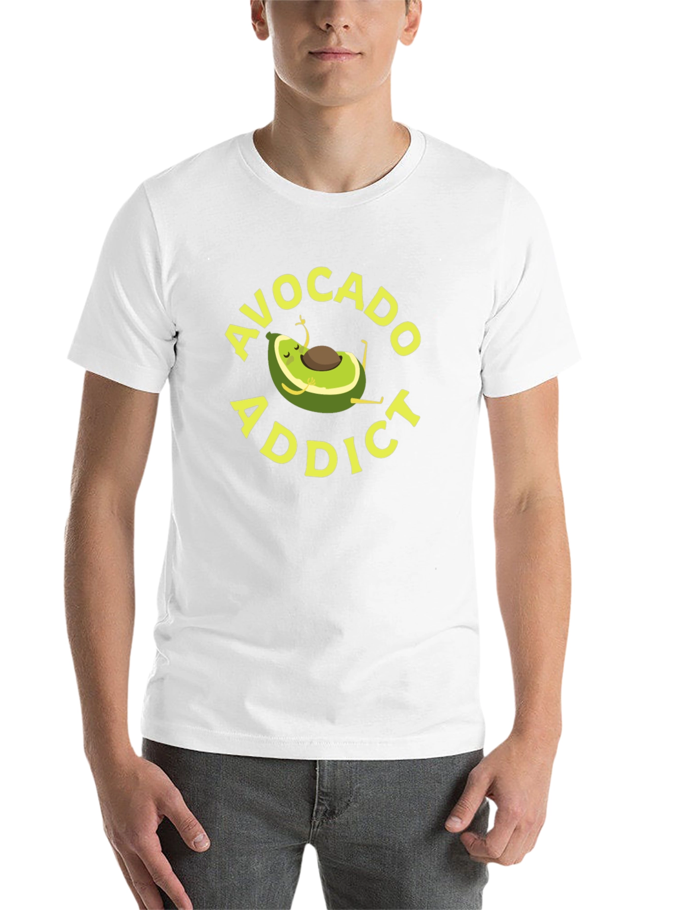 Black Avocado Addict T-Shirt - Relaxed Graphic Tee view 14