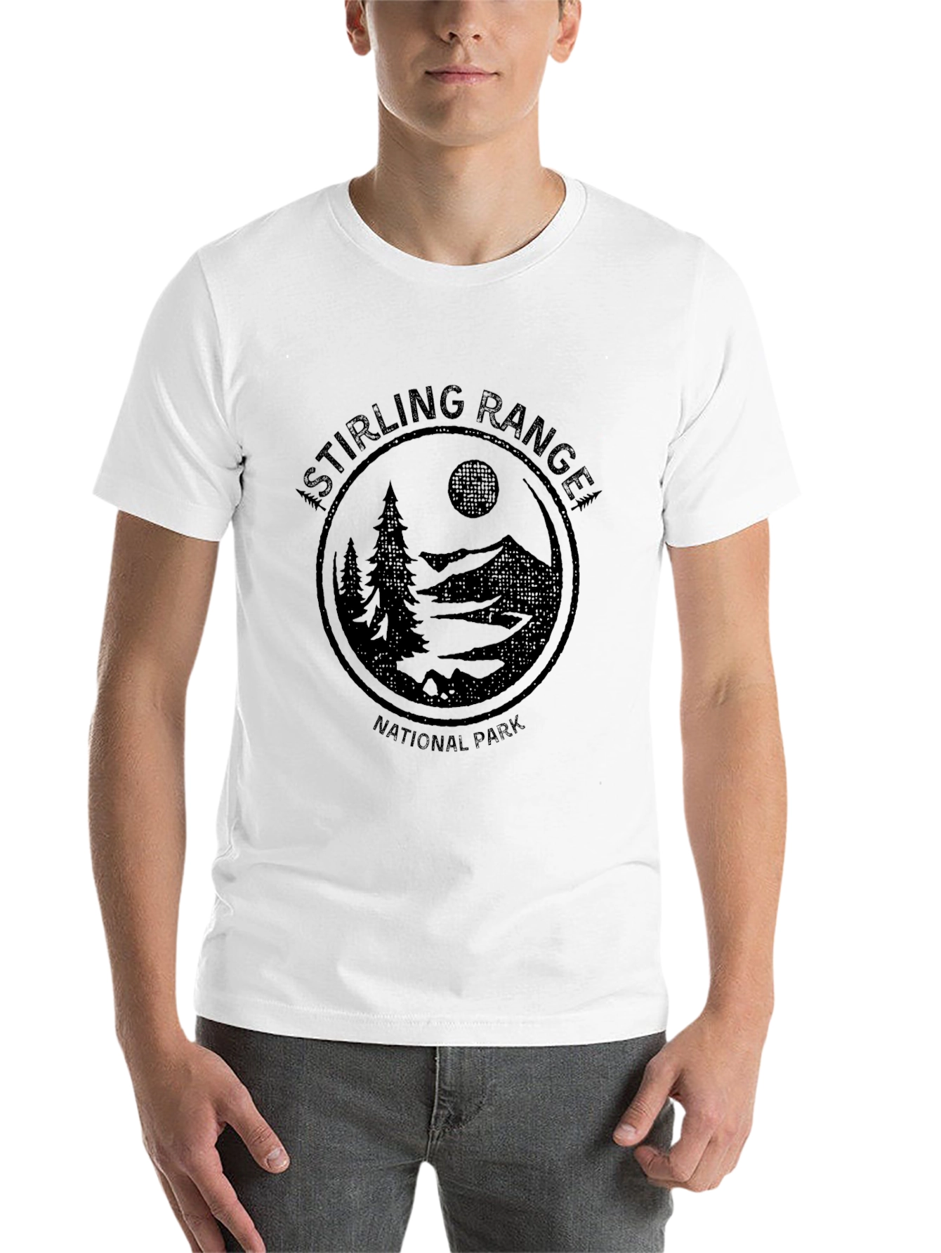 Black Stirling Range National Park Graphic T-Shirt view 14